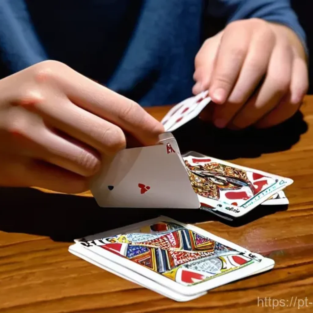 마술 입문자 필수 아이템 - **Prompt 1: The Aspiring Card Magician** "A young, determined individual, possibly in their late...