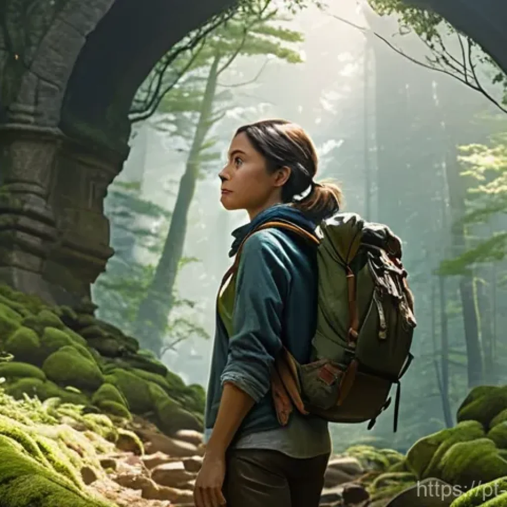 마술 스토리텔링 - **Prompt 1: The Determined Explorer** A young woman in her early twenties, with a confident and ...