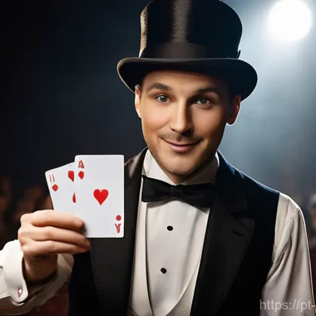 마술의 원리 - **Prompt 1: The Art of Misdirection** An elegant stage magician, dressed in a classic tuxedo and...