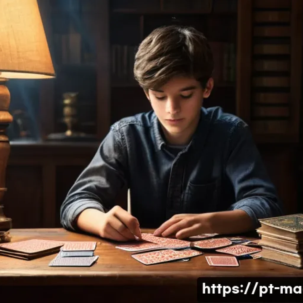 마술 도구 구매 방법 - **Prompt:** A young, aspiring magician, approximately 16-18 years old, with an expression of focused...