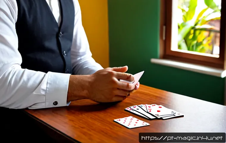 마술 교육 비디오 - Photorealistic educational magic video scene in a bright Brazilian home studio, friendly adult magic...